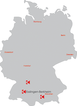 Deutschlandkarte Vertretungen